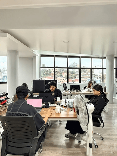 Team at work